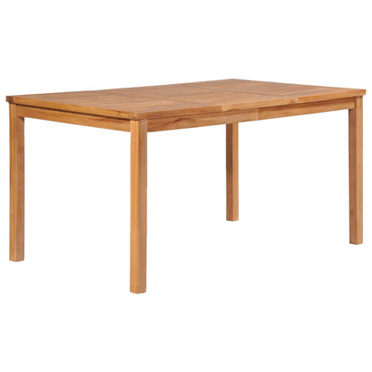 Set da pranzo da giardino 5 pz 150x90 cm in legno massello di teak | homemem39