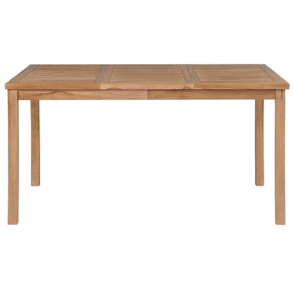 Set da pranzo da giardino 5 pz 150x90 cm in legno massello di teak | homemem39