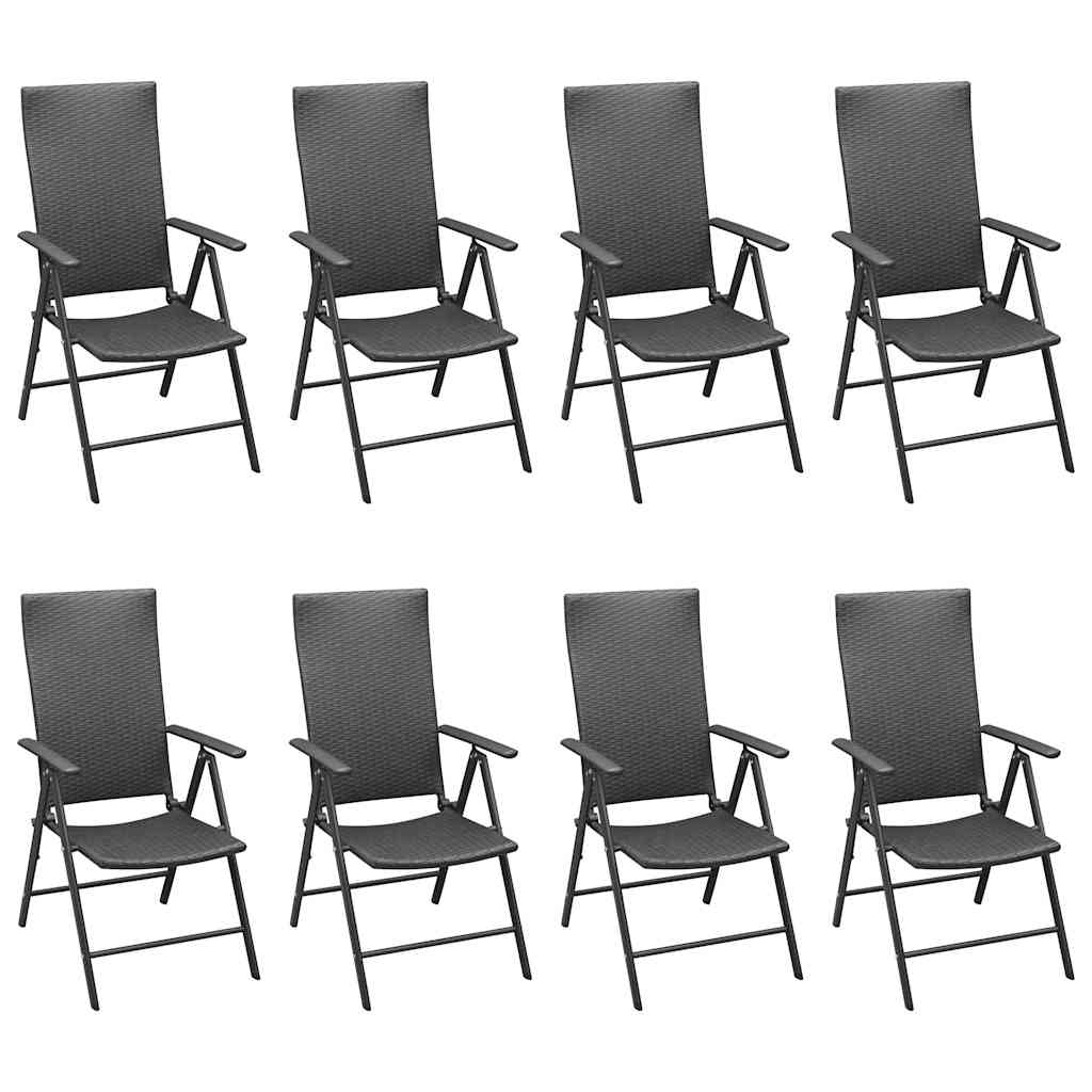 Set da Pranzo da Giardino 9 pz Nero | homemem39