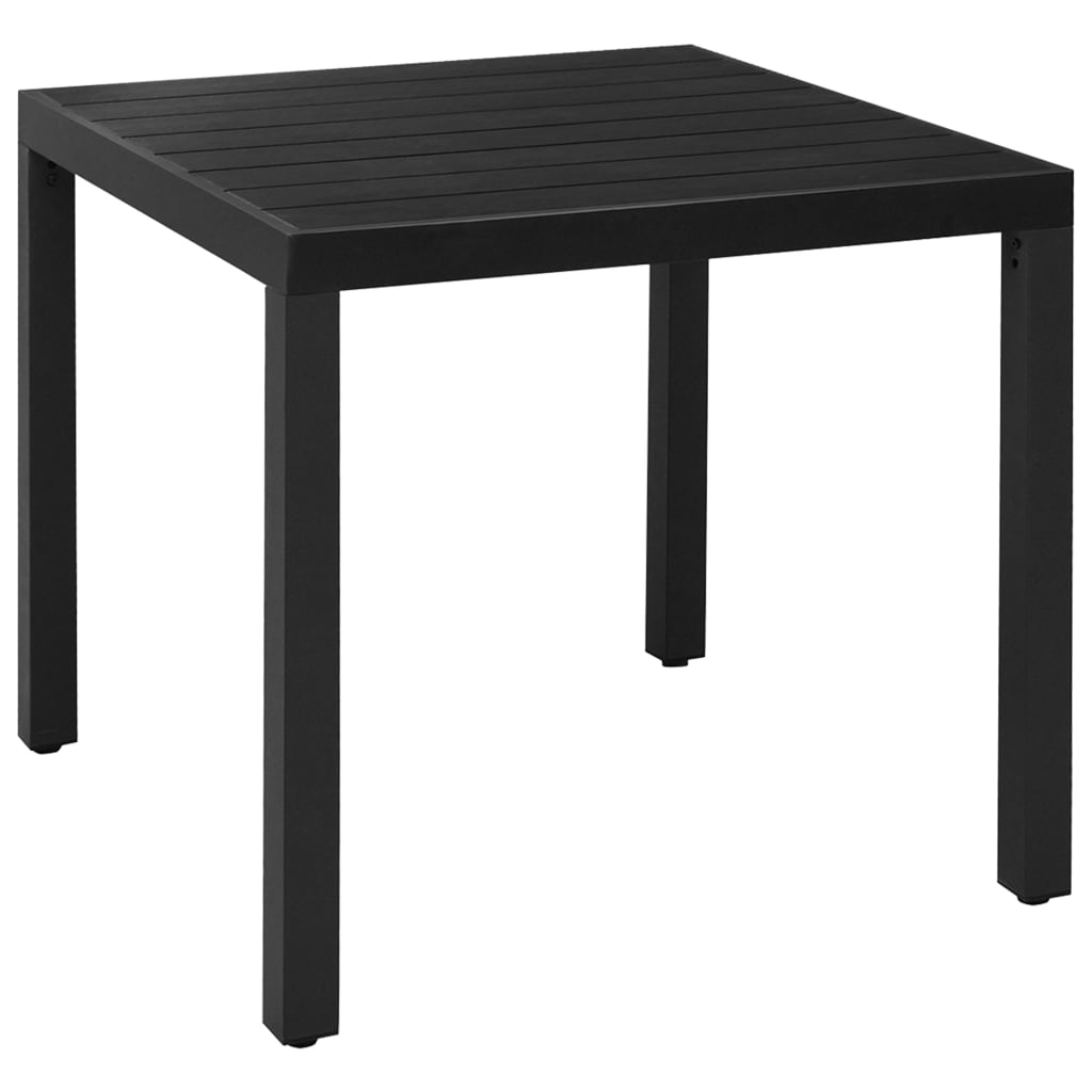 Set da Pranzo da Giardino 5 pz Nero - homemem39