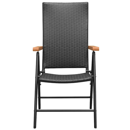 Set da Pranzo da Giardino 3 pz Nero e Marrone | homemem39