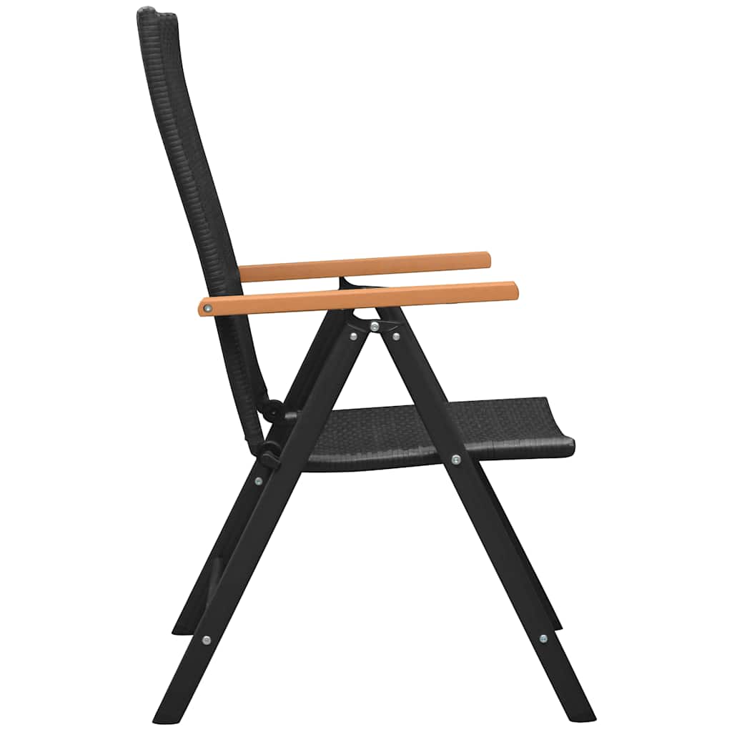 Set da Pranzo da Giardino 5 pz Nero e Marrone | homemem39