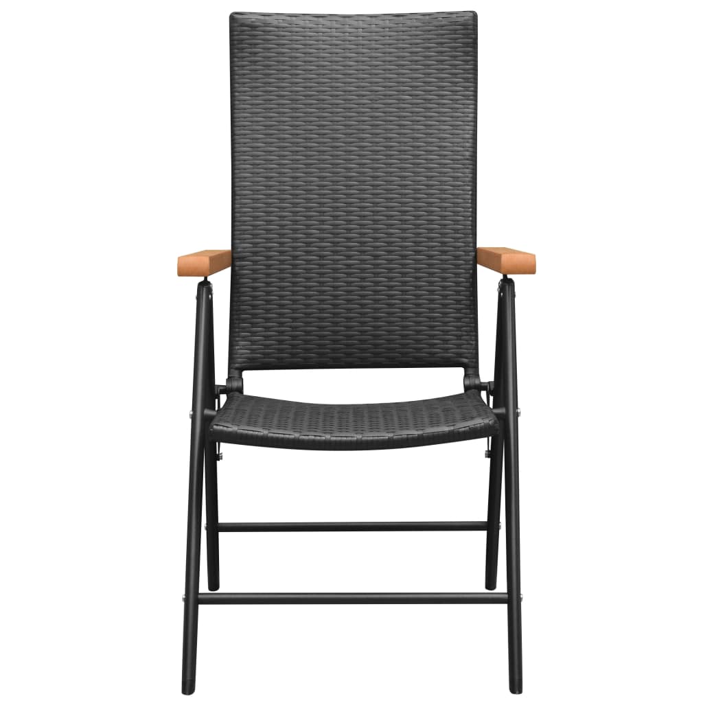 Set da Pranzo da Giardino 3 pz Nero e Marrone | homemem39