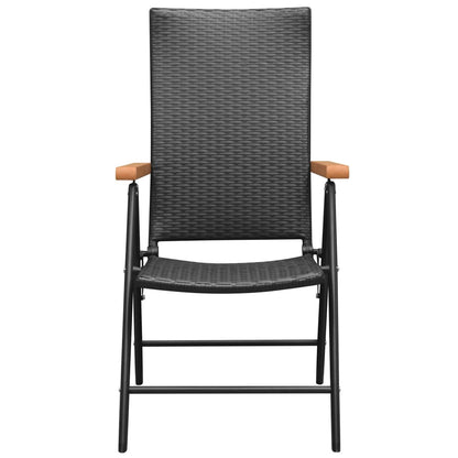 Set da Pranzo da Giardino 9 pz Nero e Marrone | homemem39