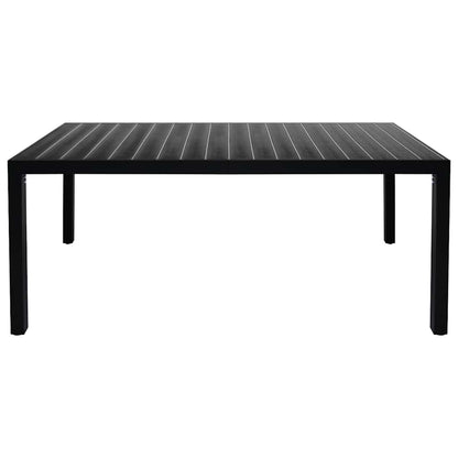 Set da Pranzo da Giardino 9 pz Nero e Marrone | homemem39