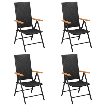 Set da Pranzo da Giardino 5 pz Nero e Marrone | homemem39
