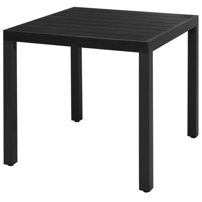 Set da Pranzo da Giardino 3 pz in Rattan PVC Nero - homemem39