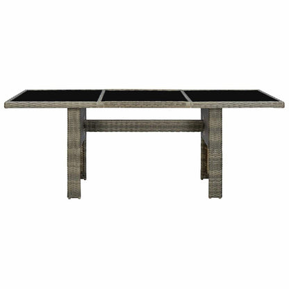 Set da Pranzo da Giardino 9 pz con Cuscini Polyrattan Marrone