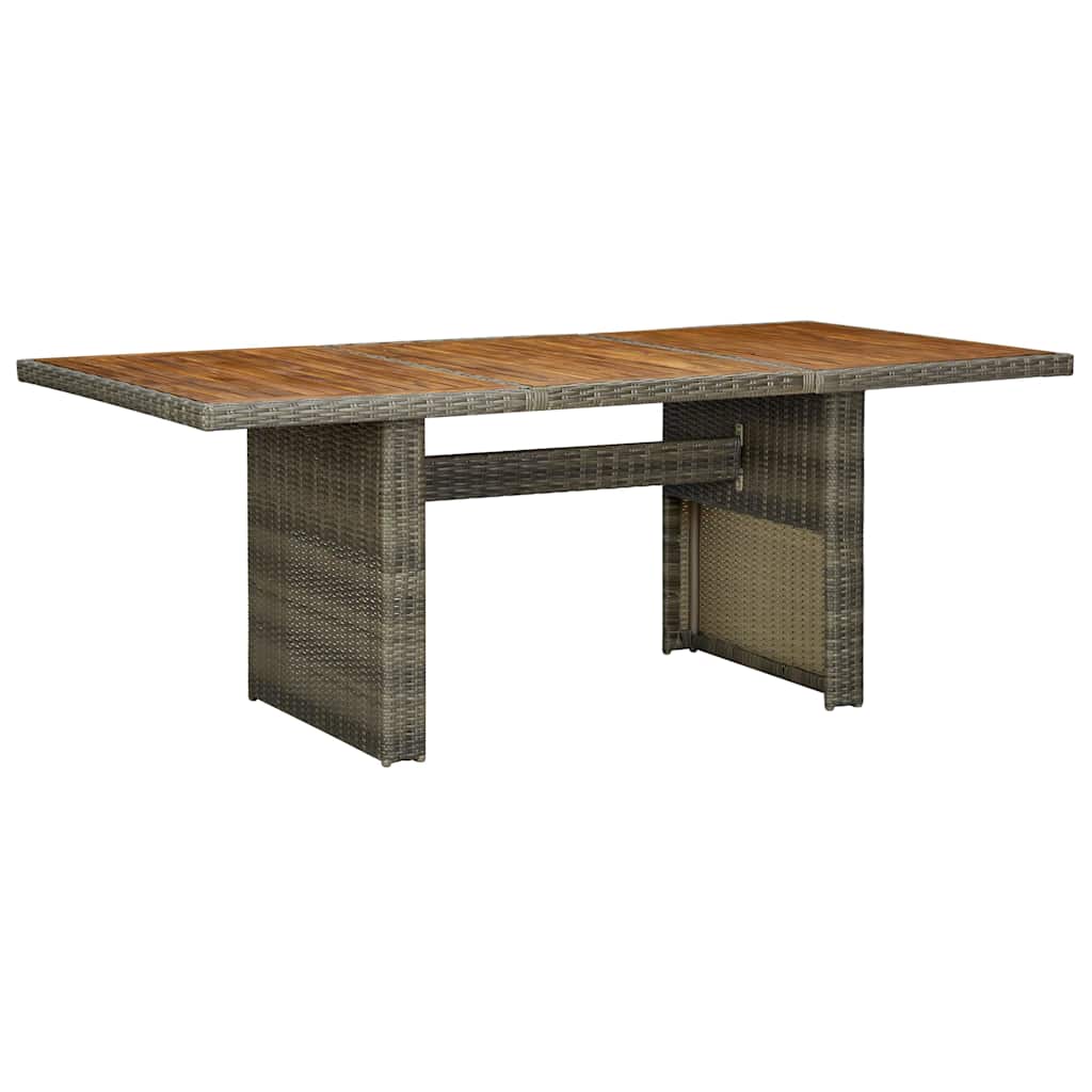 Set da Pranzo da Giardino 9 pz con Cuscini Polyrattan Marrone