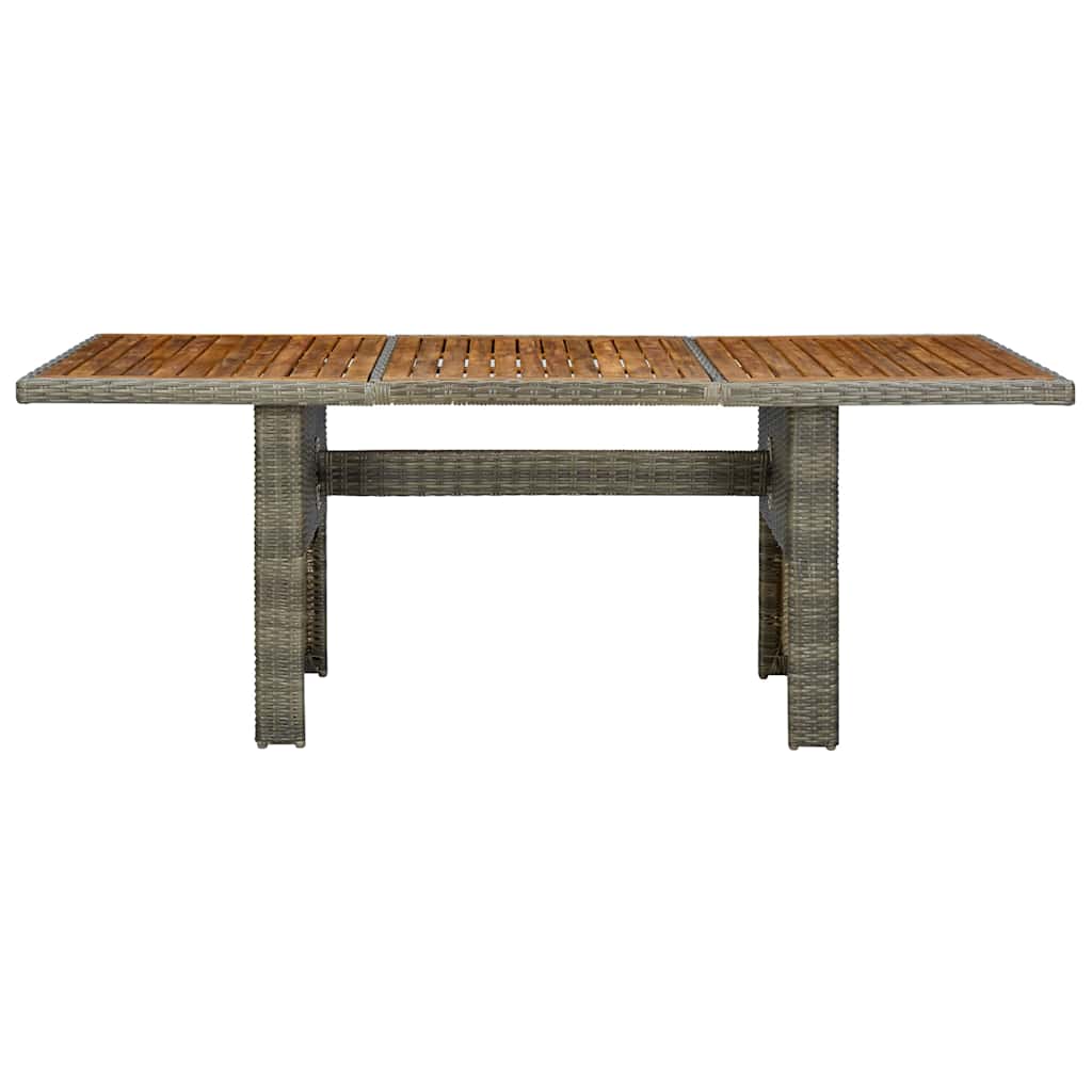 Set da Pranzo da Giardino 9 pz con Cuscini Polyrattan Marrone