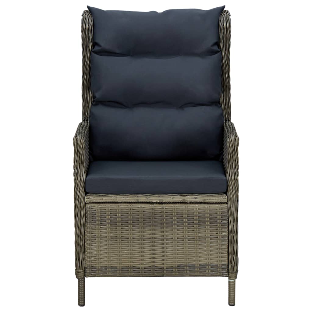 Set da Pranzo da Giardino 9 pz con Cuscini in Polyrattan Marrone | homemem39