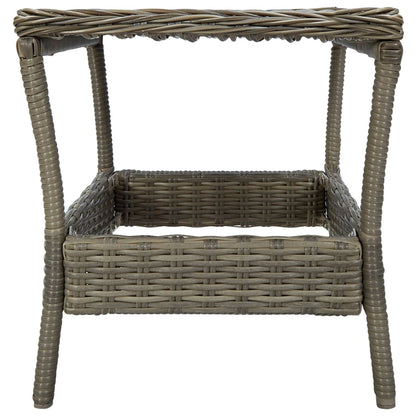Set Divani da Giardino 3 pz con Cuscini in Polyrattan Marrone