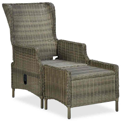 Set da Pranzo da Giardino 9 pz con Cuscini Polyrattan Marrone