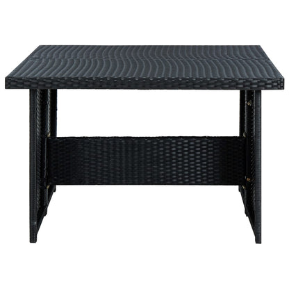 Set Divani da Giardino 6 pz con Cuscini in Polyrattan Nero - homemem39