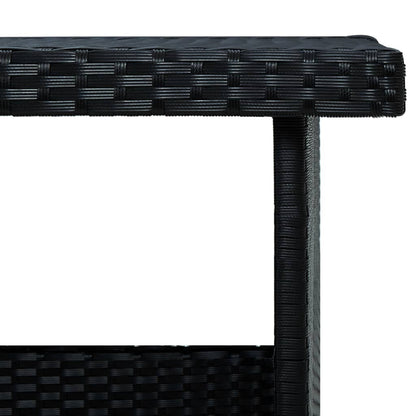 Set Divani da Giardino 6 pz con Cuscini in Polyrattan Nero - homemem39