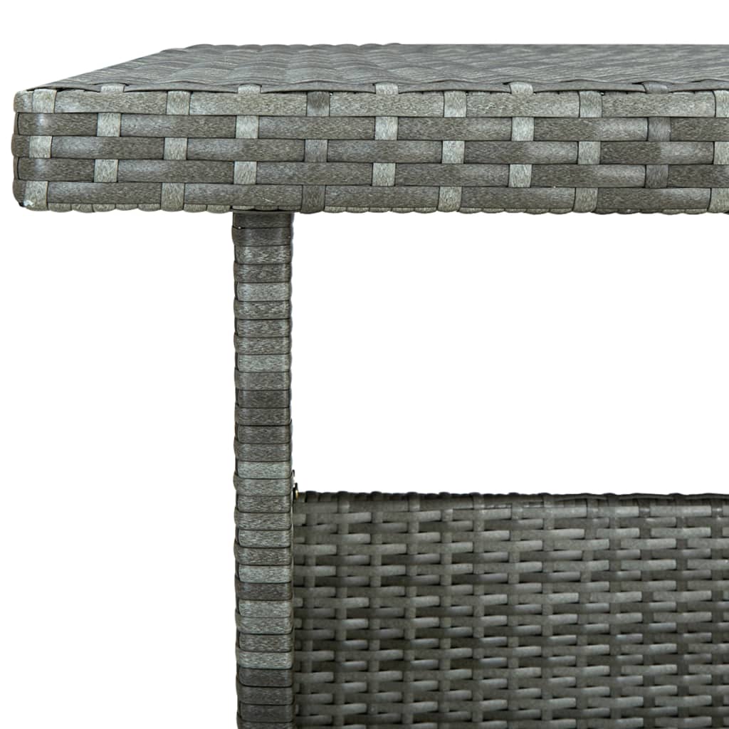Set Divani da Giardino 6 pz con Cuscini in Polyrattan Grigio | homemem39