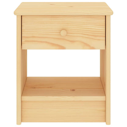 Comodino Naturale 35x30x40 cm in Legno Massello di Pino | homemem39