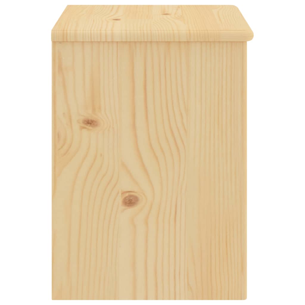 Comodino Naturale 35x30x40 cm in Legno Massello di Pino | homemem39