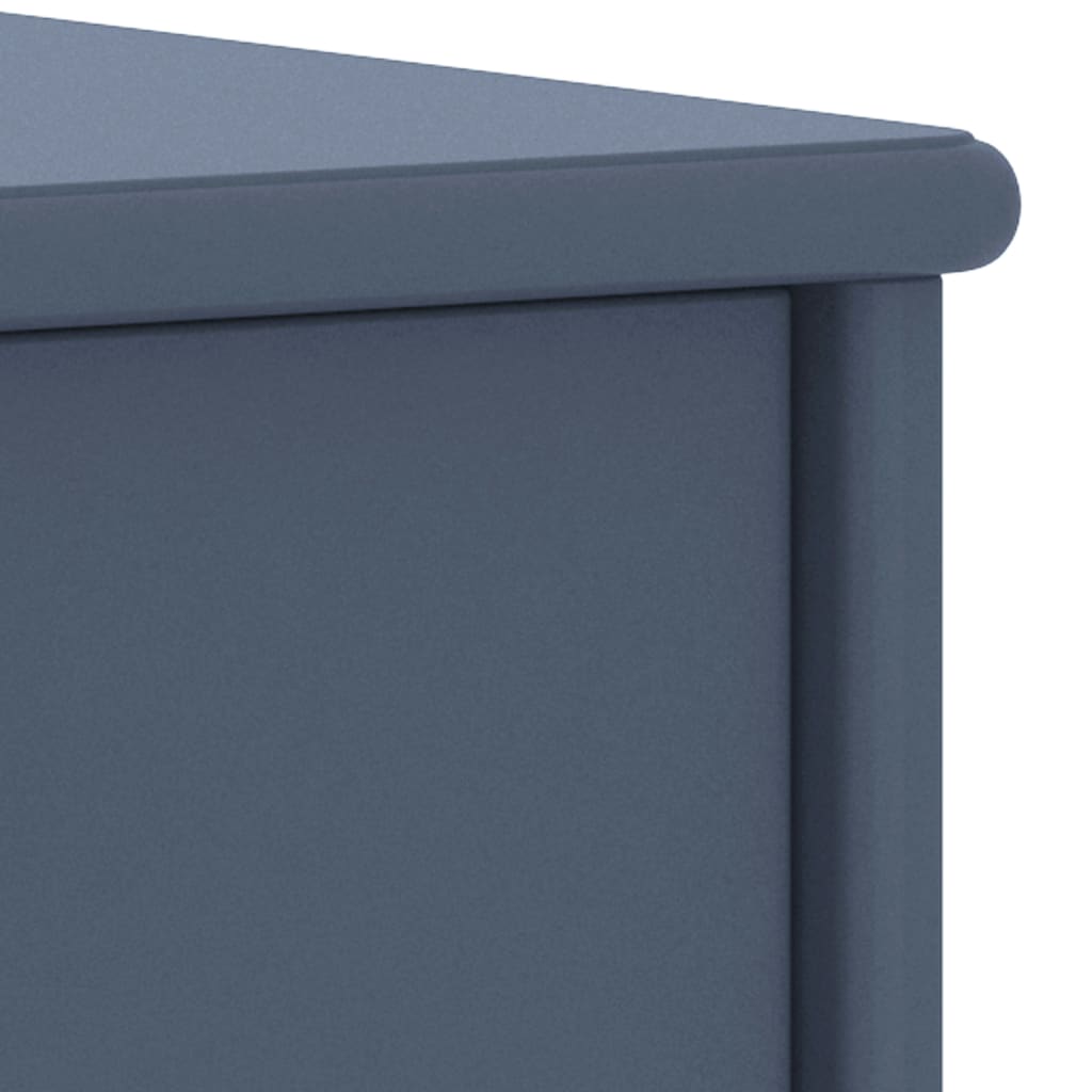 Comodino Grigio Chiaro 35x30x40 cm in Legno Massello di Pino - homemem39