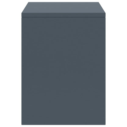 Comodino Grigio Chiaro 35x30x40 cm in Legno Massello di Pino - homemem39