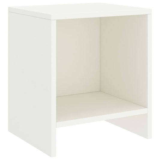 Comodini 2 pz Bianco 35x30x40 cm in Pino Massello - homemem39