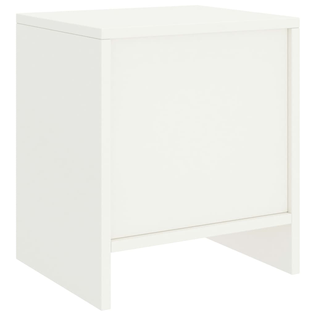 Comodini 2 pz Bianco 35x30x40 cm in Pino Massello - homemem39