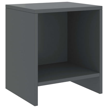 Comodini 2 pz Grigio Scuro 35x30x40 cm in Pino Massello - homemem39