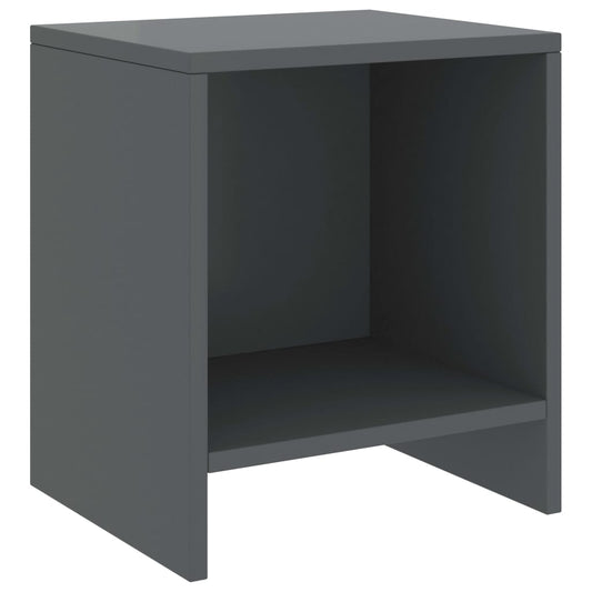 Comodini 2 pz Grigio Scuro 35x30x40 cm in Pino Massello - homemem39