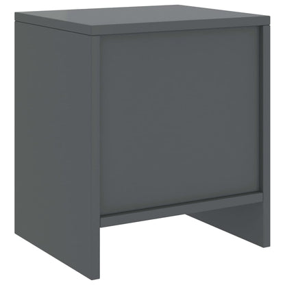 Comodini 2 pz Grigio Scuro 35x30x40 cm in Pino Massello - homemem39