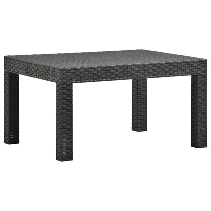 Set Divano da Giardino 2 pz con Cuscino in Rattan PP Antracite | homemem39