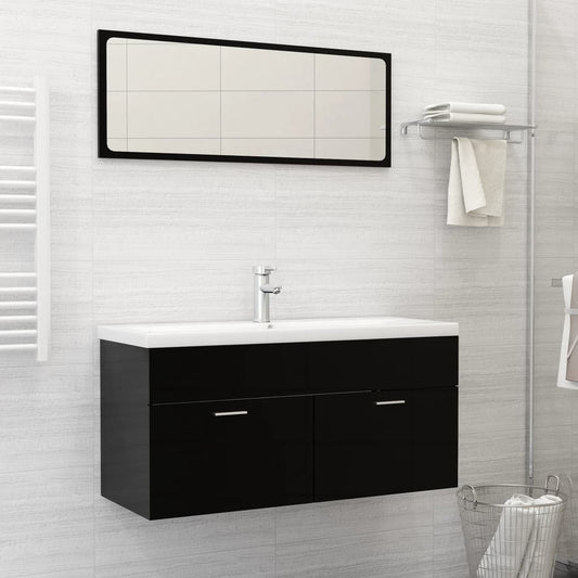 Lavabo da Incasso con Rubinetto 101x39x18 cm in Ceramica Bianco - homemem39