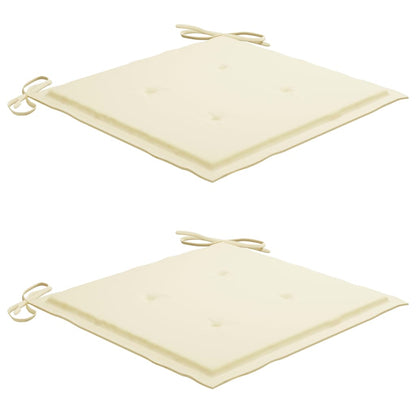 Sedie da Giardino con Cuscini 2 pz in Massello di Acacia - homemem39