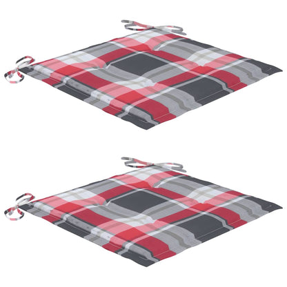 Sedie da Giardino con Cuscini 2 pz in Massello di Acacia - homemem39