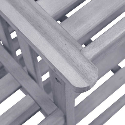 Garden Chairs with Cushions and Coffee Table in Solid Acacia