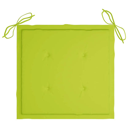 Sedie da Giardino con Cuscini e Tavolino in Massello di Acacia - homemem39