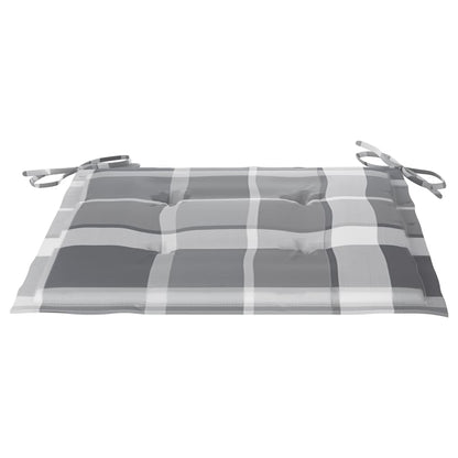 Sedie da Giardino con Cuscini e Tavolino in Massello di Acacia - homemem39