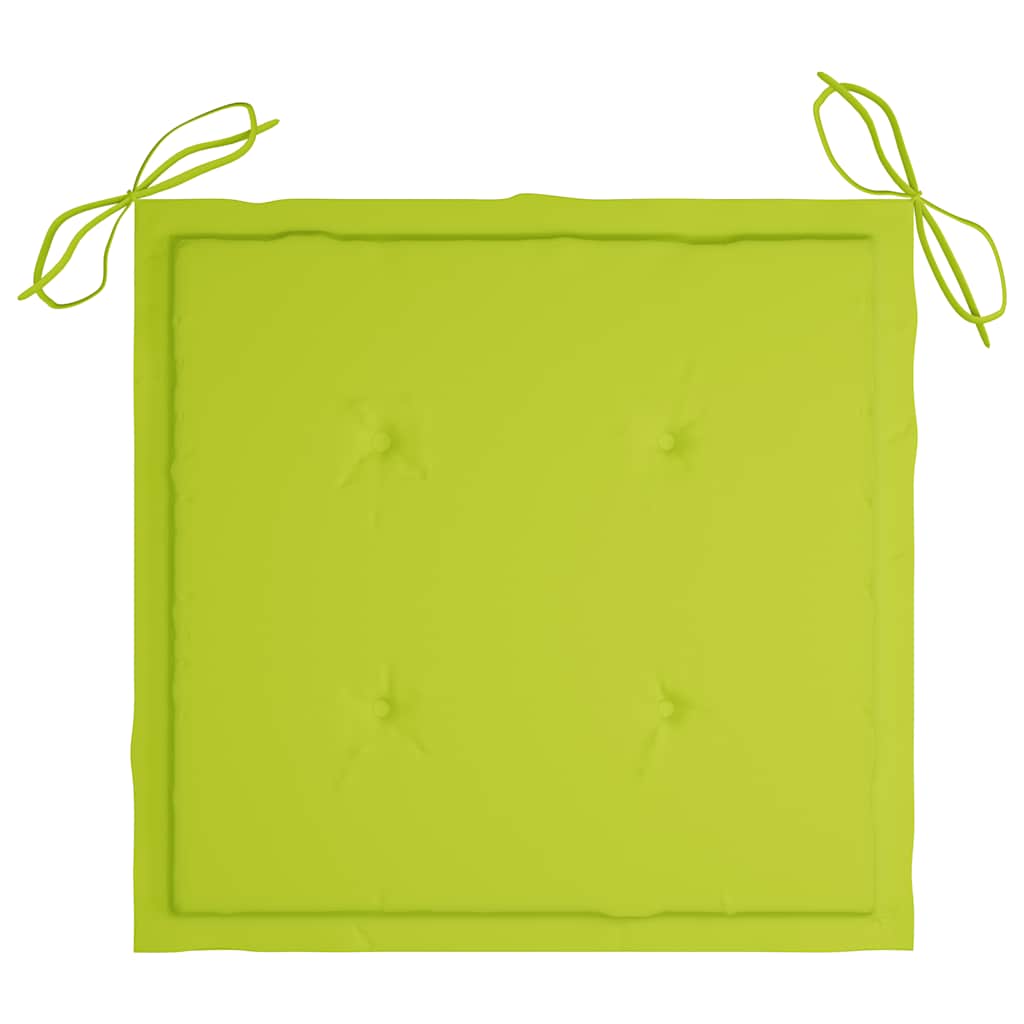 Sedie da Giardino 2 pz con Cuscini in Legno Acacia e Acciaio | homemem39