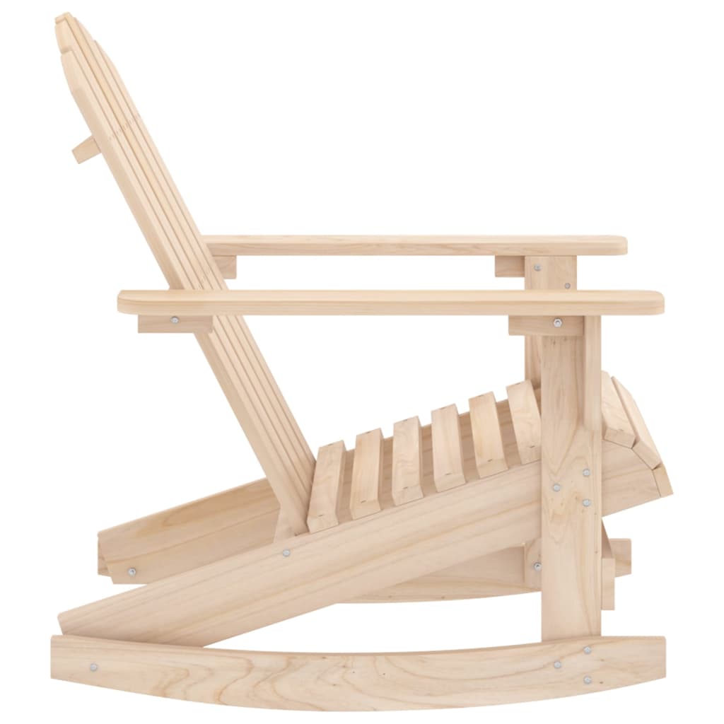 Sedia a Dondolo Giardino Adirondack in Legno Massello di Abete - homemem39