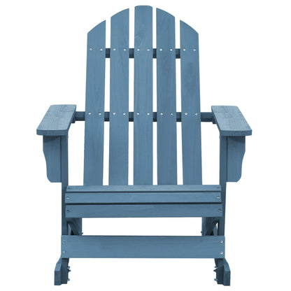 Sedia a Dondolo Adirondack in Legno Massello di Abete Blu - homemem39