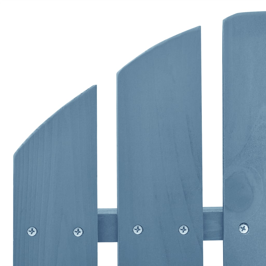 Sedia a Dondolo Adirondack in Legno Massello di Abete Blu - homemem39