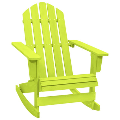 Sedia a Dondolo Giardino Adirondack in Legno di Abete Verde