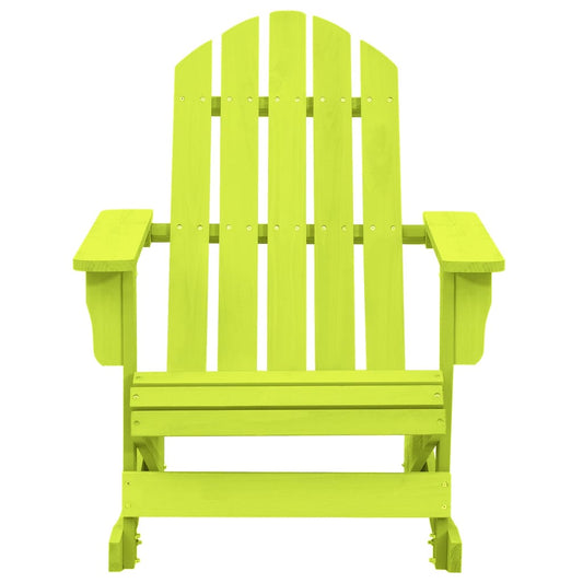 Sedia a Dondolo Giardino Adirondack in Legno di Abete Verde - homemem39