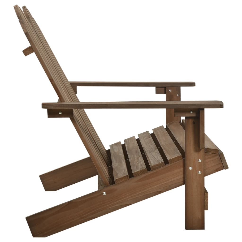 Sedia da Giardino Adirondack a 2 Posti Legno di Abete Marrone - homemem39