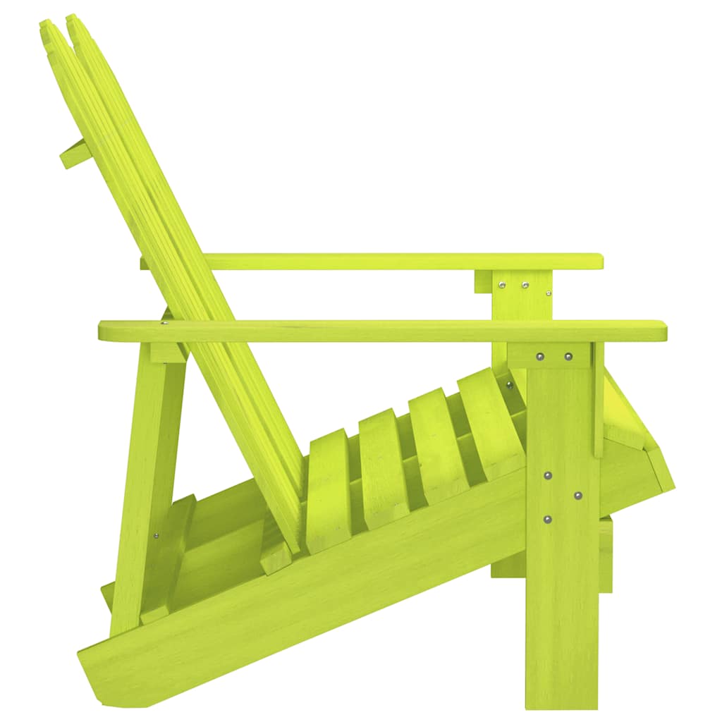 Sedia da Giardino Adirondack a 2 Posti in Legno di Abete Verde | homemem39