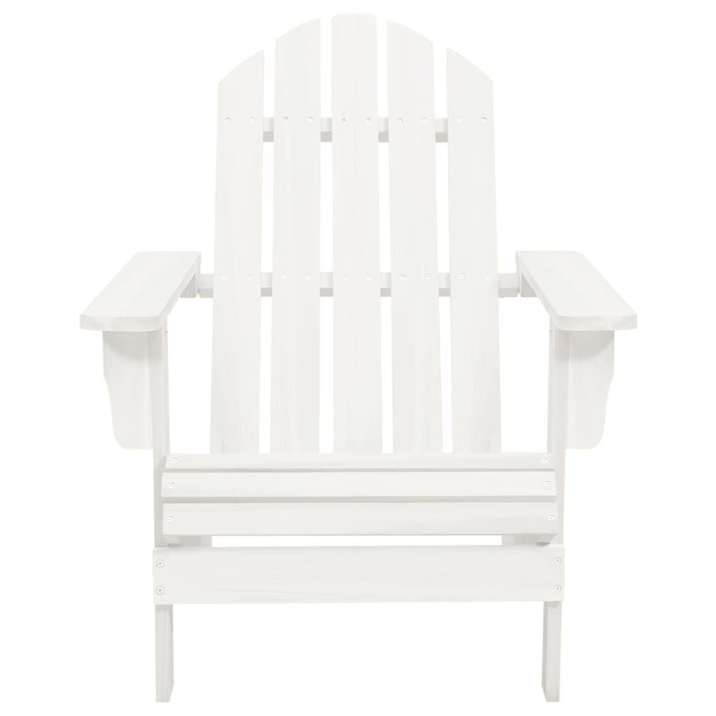 Sedia da Giardino Adirondack con Tavolino in Legno Abete Bianca | homemem39