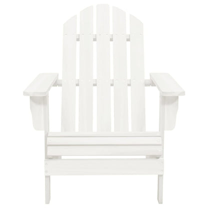 Sedia da Giardino Adirondack con Tavolino in Legno Abete Bianca | homemem39