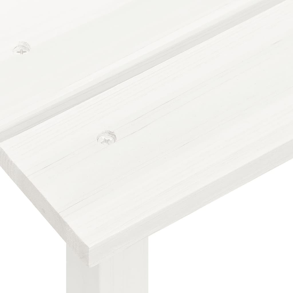 Sedia da Giardino Adirondack con Tavolino in Legno Abete Bianca | homemem39