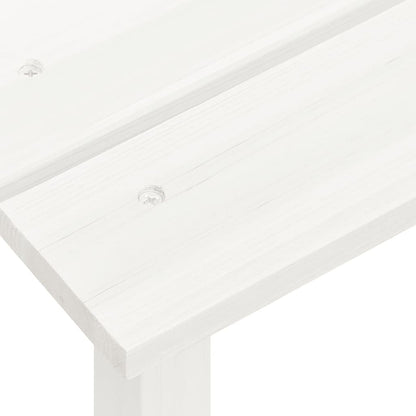 Sedia da Giardino Adirondack con Tavolino in Legno Abete Bianca | homemem39