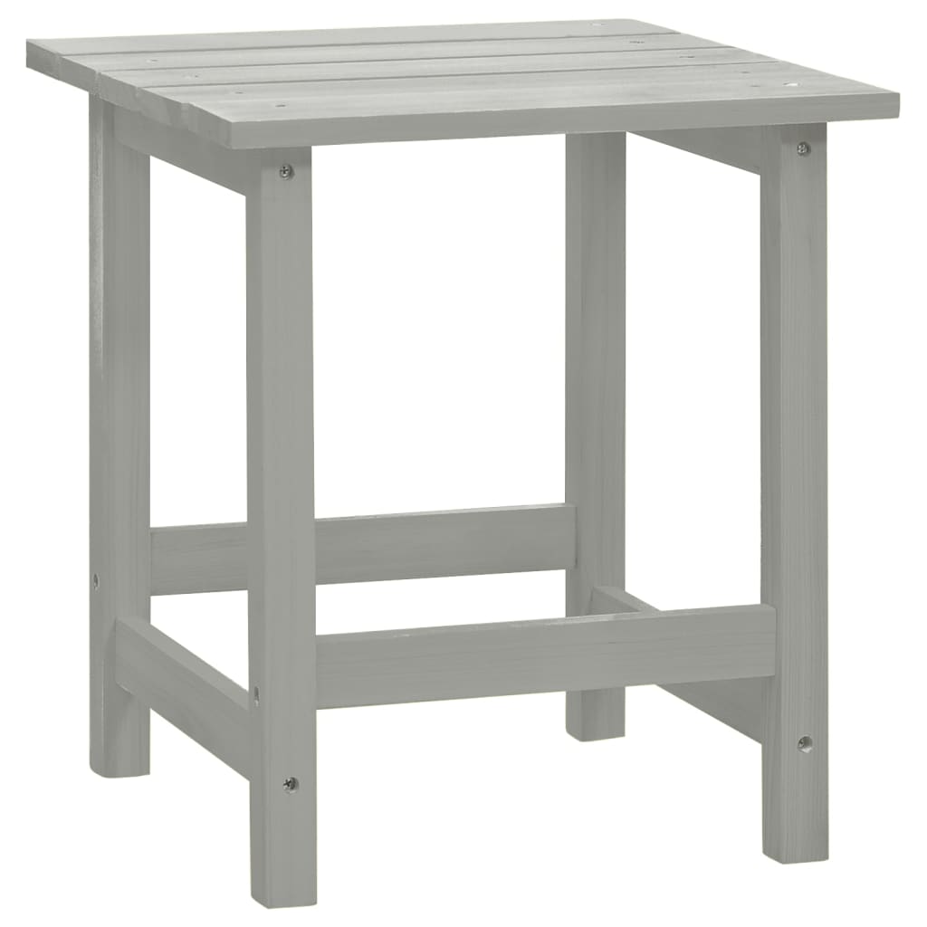 Sedia da Giardino Adirondack con Tavolino Legno Abete Grigio - homemem39