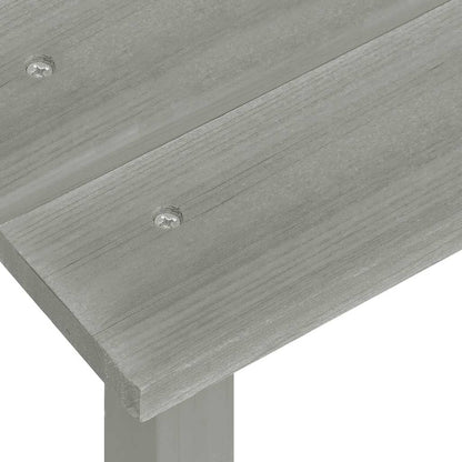 Sedia da Giardino Adirondack con Tavolino Legno Abete Grigio | homemem39